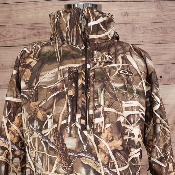 Drake Waterfowl Systems Jacket Mens XL Camo Hooded Pullover Magnattach Hunting - Picture 1 of 9